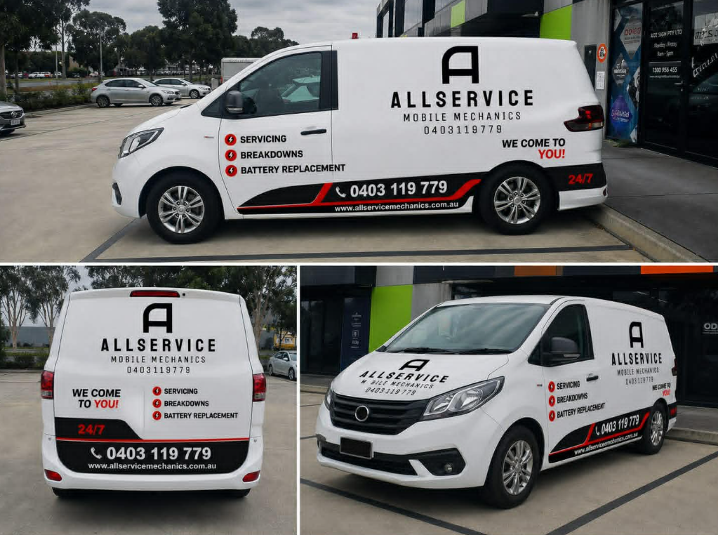 Allservice mobile mechanics van